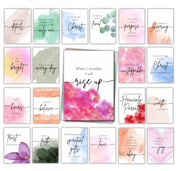 50 Faith Promoting Affirmation Cards - Becky Squire