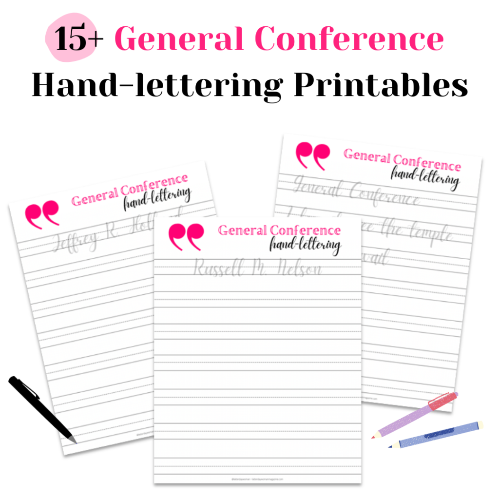 General Conference Hand-Lettering Printable - Becky Squire