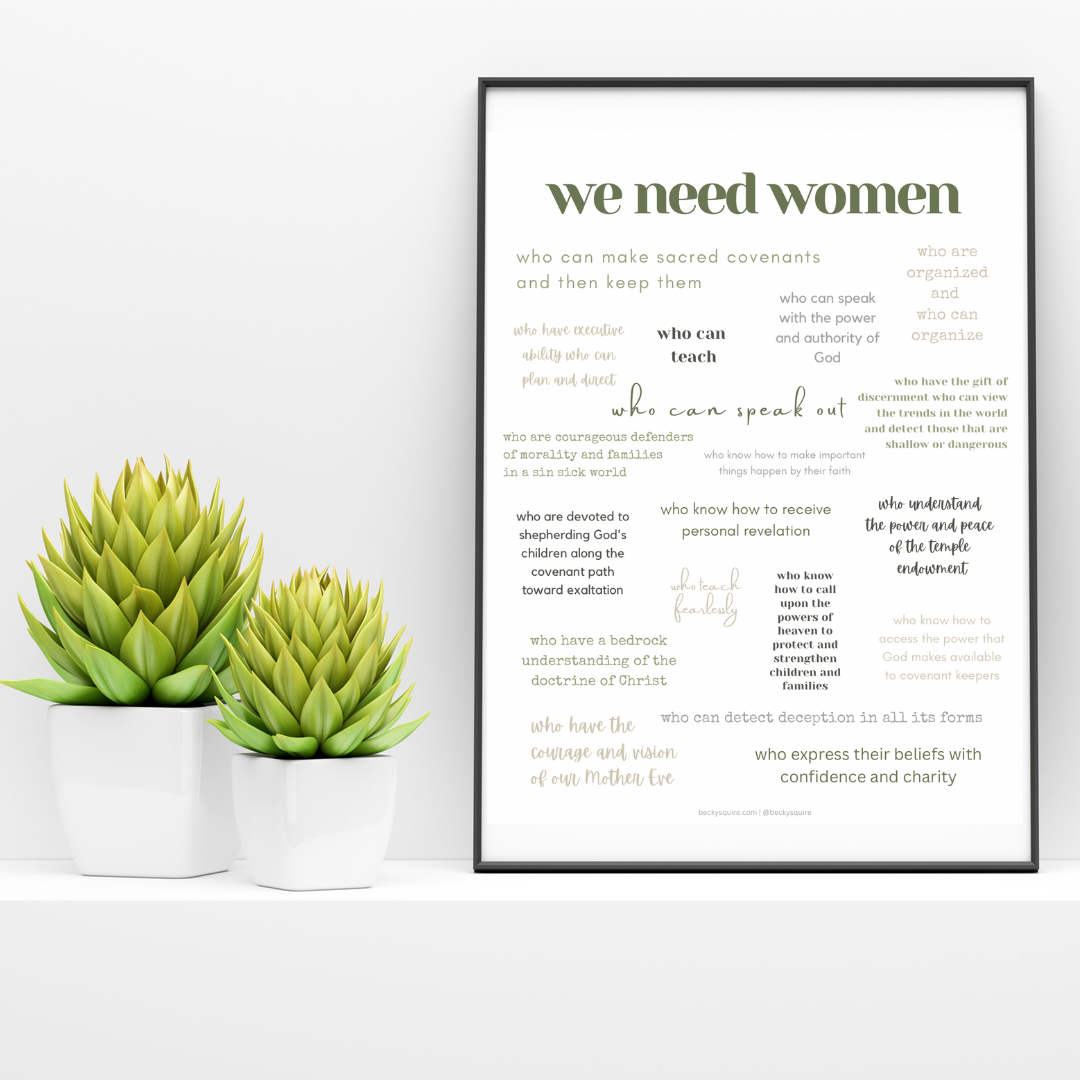 We Need Women Printable - Becky Squire