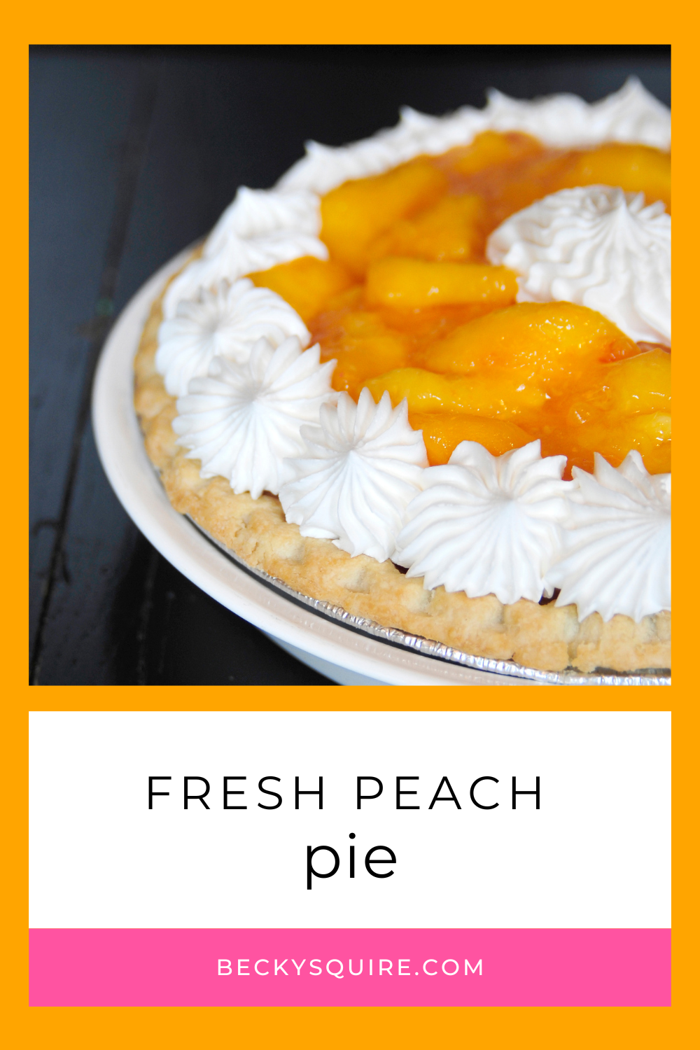 fresh peach pie