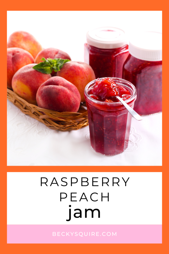 raspberry peach jam