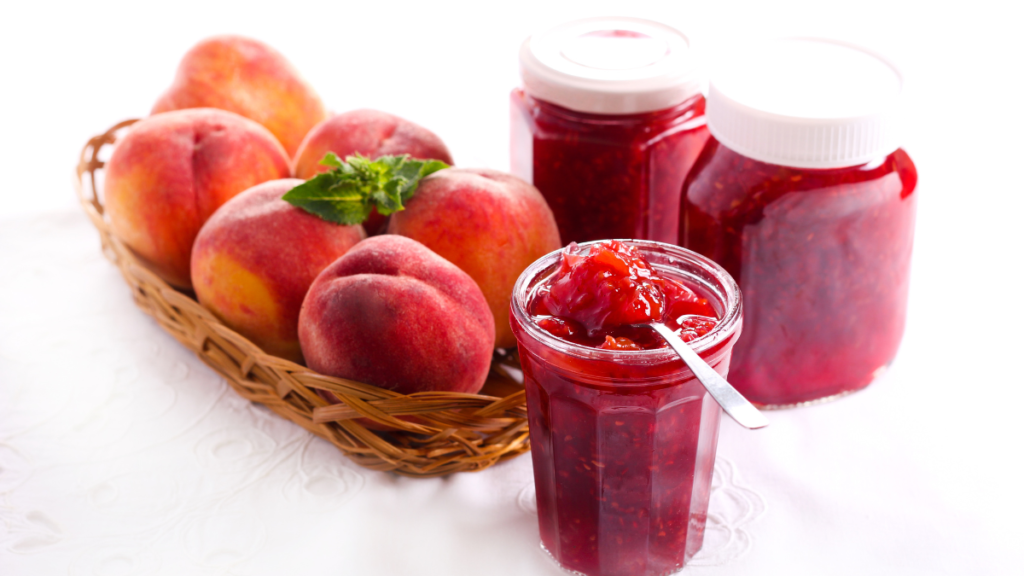 raspberry peach jam