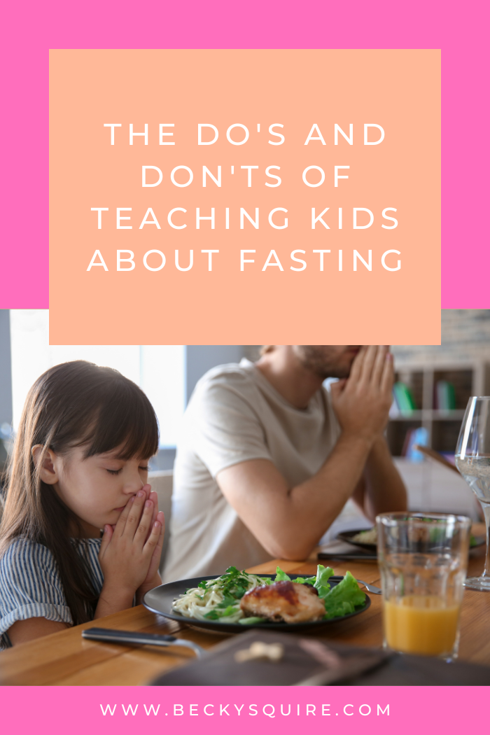 teaching kids about fasting